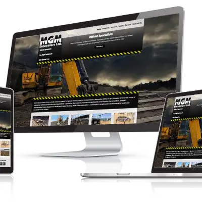 MGM Excavators Responsive Web Design