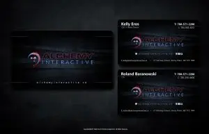 Alchemy Interactive Business Card Design