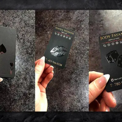 World Sports & Poker Business Card Design
