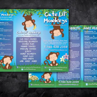 Cute Lil Monkeys Flyer Design