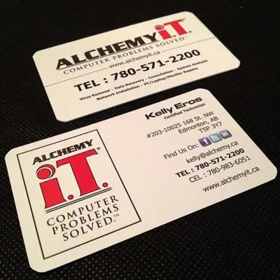 Alchemy I.T. Business Card Design