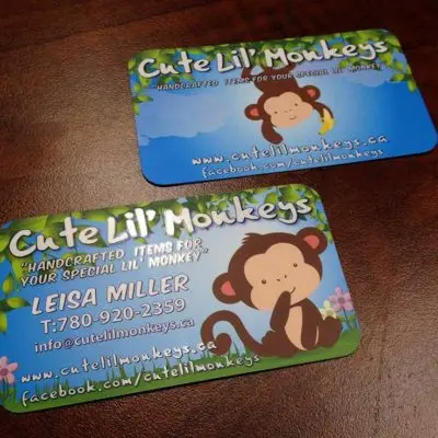 Cute Lil Monkeys Business Card Design