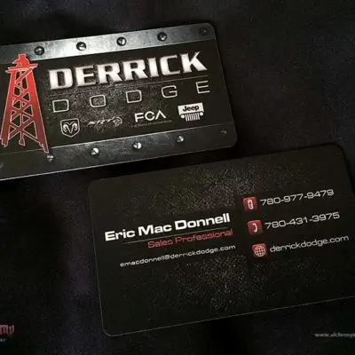 Derrick Dodge Business Card Design