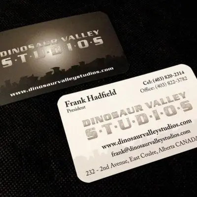Dinosaur Valley Studios Business Card Design