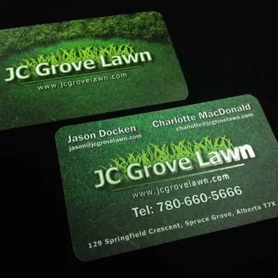 JC Grove Lawn Business Card Design