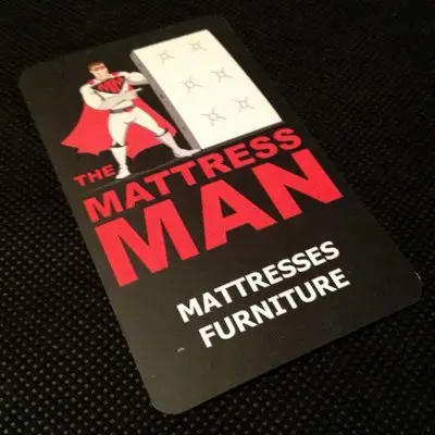 Mattress Man Business Card Design