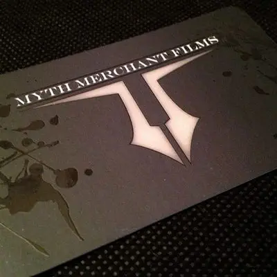 Myth Merchant Films Business Card Design