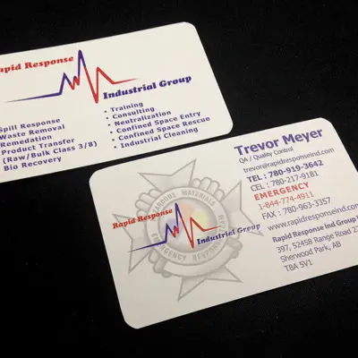 Rapid Response Business Card Design