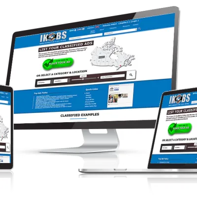 IKOBS Classified Ads Website Design