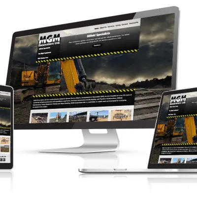 MGM Excavators Responsive Web Design