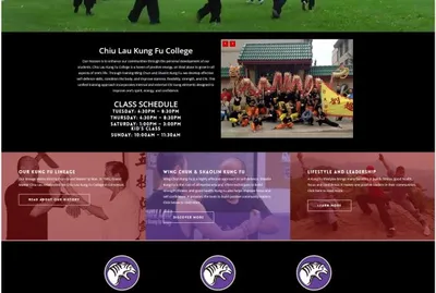 Chiu Lau Kung Fu College - Martial Arts Website by Alchemy Imageworks