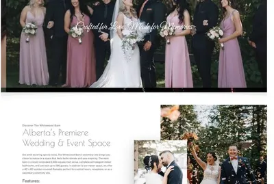 The Whitewood Barn - Wedding Website Design by Alchemy Imageworks