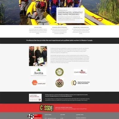 Pro Rescue Services Website Design